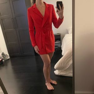 Red Belted Blazer Dress -Superdown- size XS